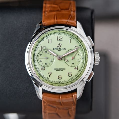 breitling pistache|breitling premier pistachio green.